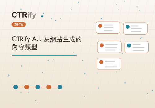 CTRify A.I. 為網站生成的內容類型