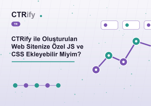 CTRify ile Oluşturulan Web Sitenize Özel JS ve CSS Ekleyebilir Miyim?