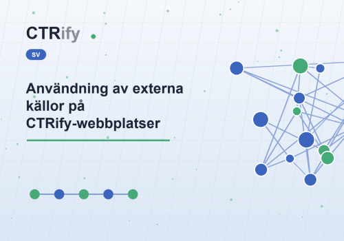 Användning av externa källor på CTRify-webbplatser