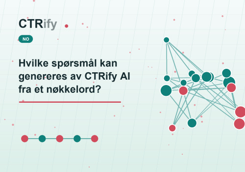 Hvilke spørsmål kan genereres av CTRify AI fra et nøkkelord?