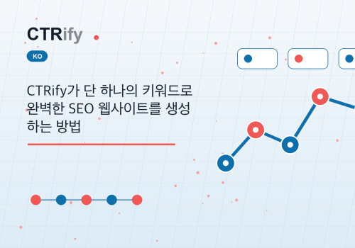 CTRify가 단 하나의 키워드로 완벽한 SEO 웹사이트를 생성하는 방법