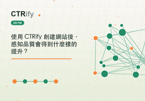 使用 CTRify 創建網站後，感知品質會得到什麼樣的提升？