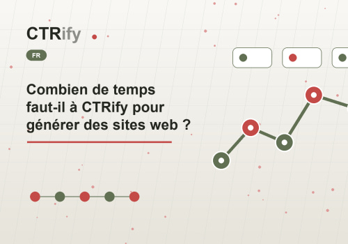 Combien de temps faut-il à CTRify pour générer des sites web ?
