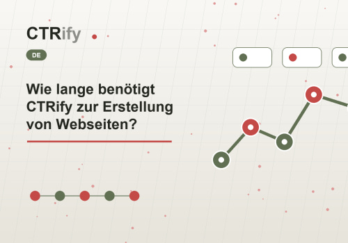 Wie lange benötigt CTRify zur Erstellung von Webseiten?