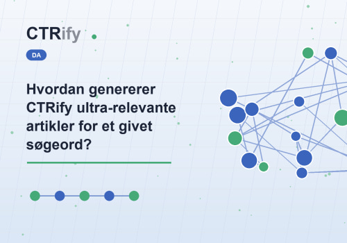 Hvordan genererer CTRify ultra-relevante artikler for et givet søgeord?