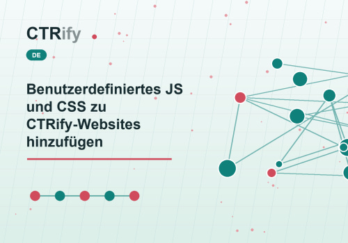 Benutzerdefiniertes JS und CSS zu CTRify-Websites hinzufügen