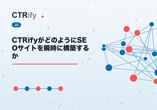 CTRifyがどのようにSEOサイトを瞬時に構築するか