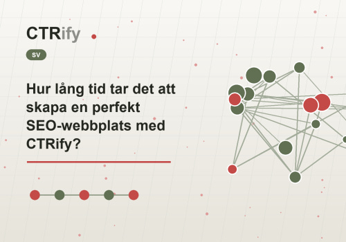Hur lång tid tar det att skapa en perfekt SEO-webbplats med CTRify?