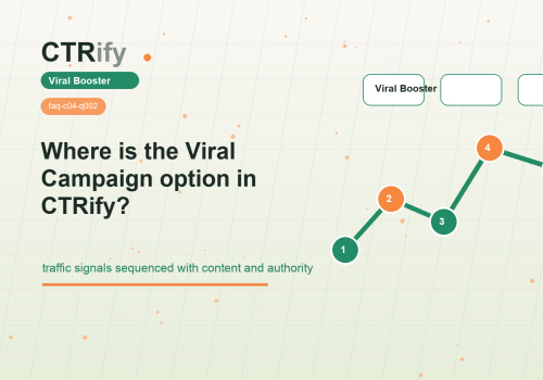CTRify の Viral Campaign オプションはどこにあるか