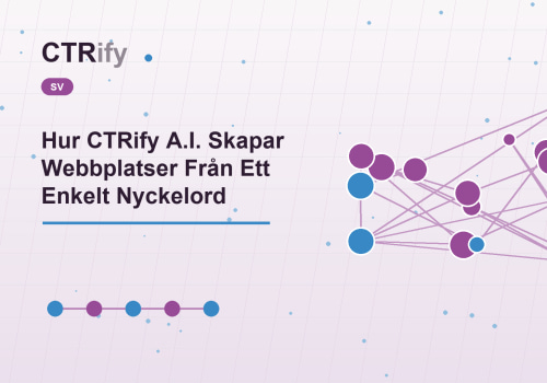 Hur CTRify A.I. Skapar Webbplatser Från Ett Enkelt Nyckelord