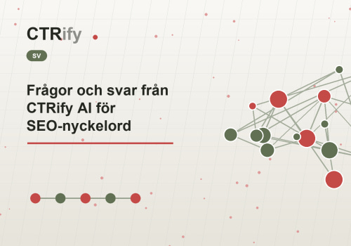 Frågor och svar från CTRify AI för SEO-nyckelord