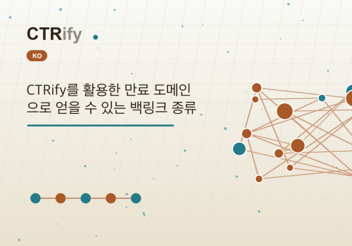 CTRify를 활용한 만료 도메인으로 얻을 수 있는 백링크 종류