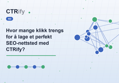 Hvor mange klikk trengs for å lage et perfekt SEO-nettsted med CTRify?