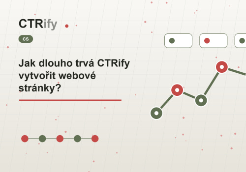 Jak dlouho trvá CTRify vytvořit webové stránky?