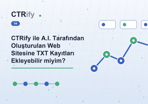 CTRify ile A.I. Tarafından Oluşturulan Web Sitesine TXT Kayıtları Ekleyebilir miyim?