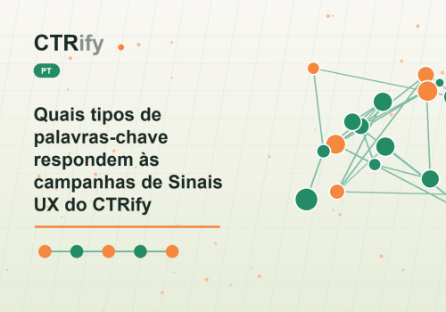 Quais tipos de palavras-chave respondem às campanhas de Sinais UX do CTRify