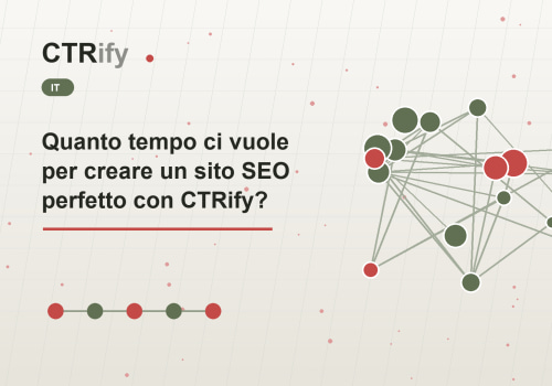 Quanto tempo ci vuole per creare un sito SEO perfetto con CTRify?