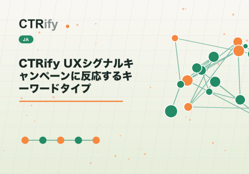 CTRify UXシグナルキャンペーンに反応するキーワードタイプ