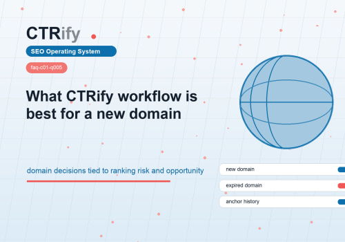 Welke CTRify workflow past bij een nieuw domein