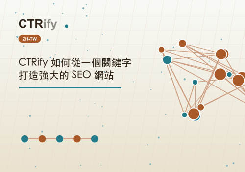 CTRify 如何從一個關鍵字打造強大的 SEO 網站
