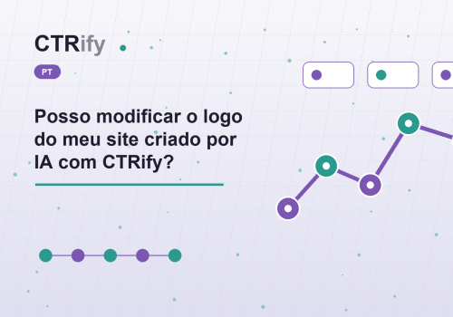 Posso modificar o logo do meu site criado por IA com CTRify?